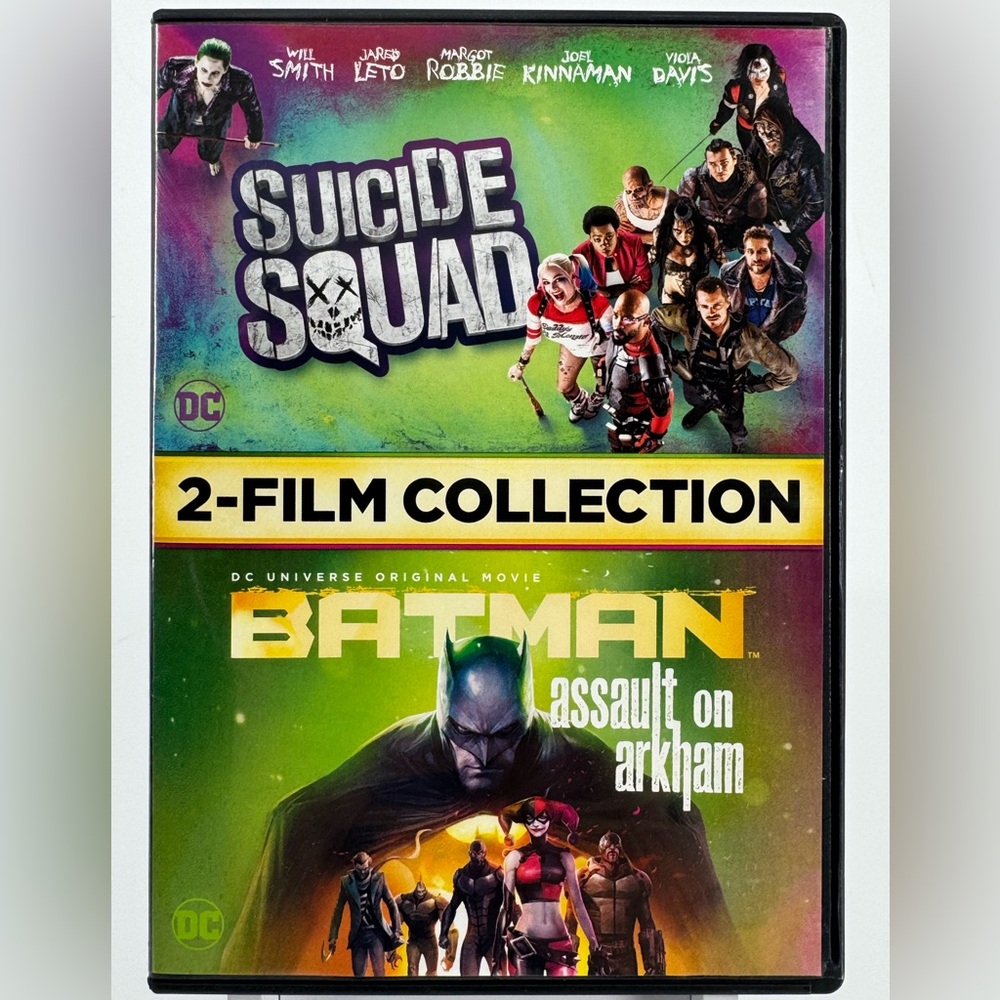Suicide Squad & Batman: Assault on Arkham on DVD.